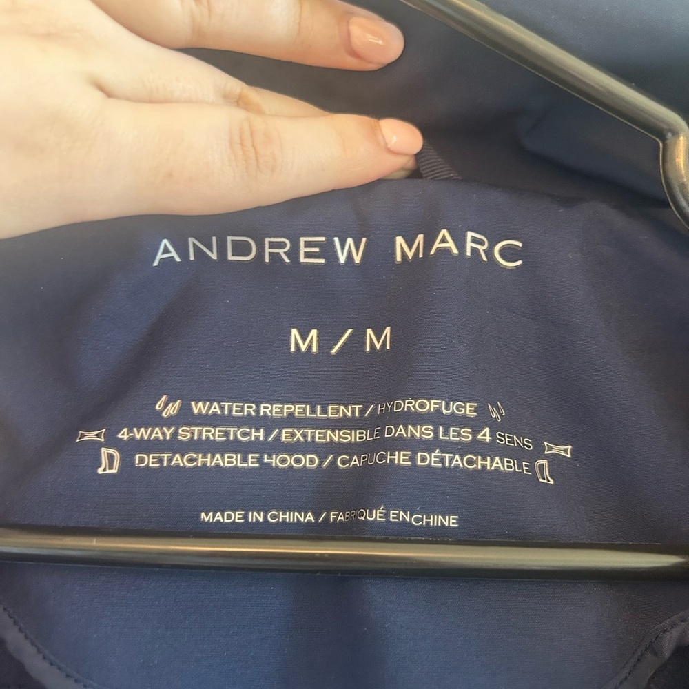 Andrew Marc Water Repellent Hooded Jacket - Picture 11 of 14
